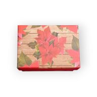 Karácsonyi doboz tégla  piros 11 x 7 cm