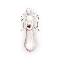 Kerámia angyal arany szívvel