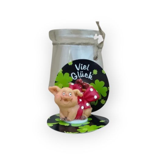 Szerencse malac üvegben