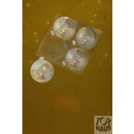 Átlátszó szivárványos üveg gömb 10 cm