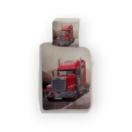 Kamion gyerek ágyneműhuzat 100x140cm,40x45cm