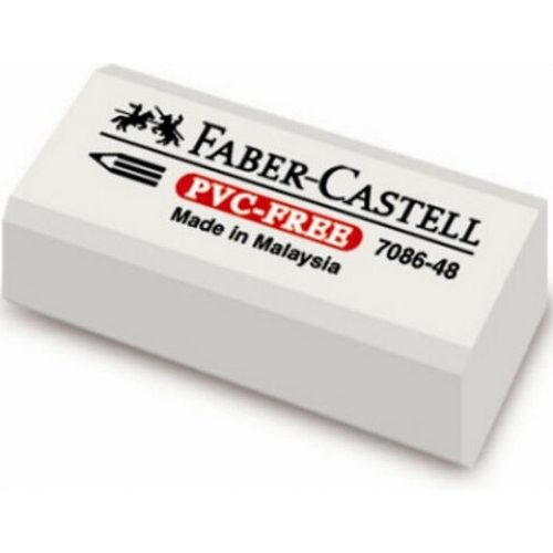 Faber-Castell Vinyl fehér radír celofán védővel