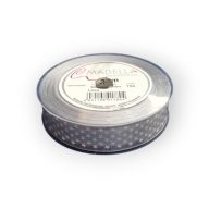 Szalag textil Licia 25mmx20m szürke