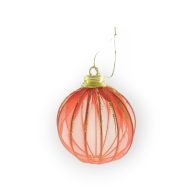   Lampion Hatású Karácsonyfa Dísz, Organza, 3 Darab / Csomag, 8 Cm