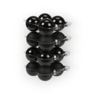 Matt fekete üveg gömb 5,7 cm