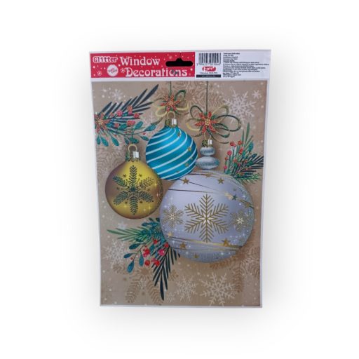 Karácsonyi ablak matrica A4-es