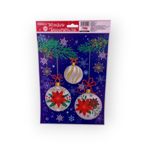 Karácsonyi ablak matrica A4-es