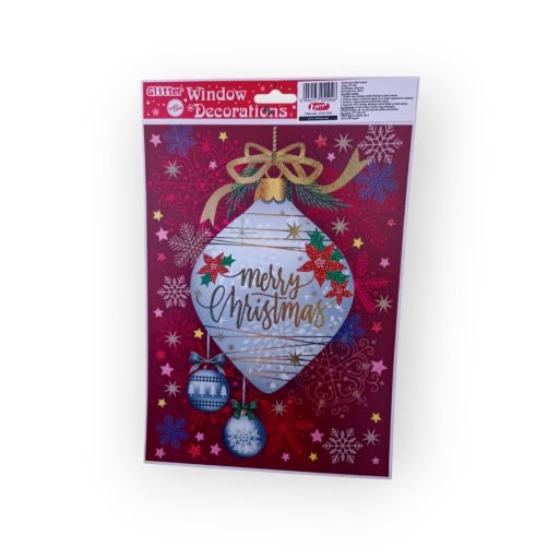 Karácsonyi ablak matrica A4-es