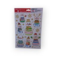 Karácsonyi ablak matrica A4-es vegyes mintákkal