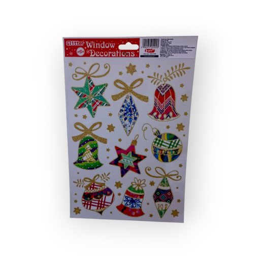 Karácsonyi ablak matrica A4-es vegyes mintákkal