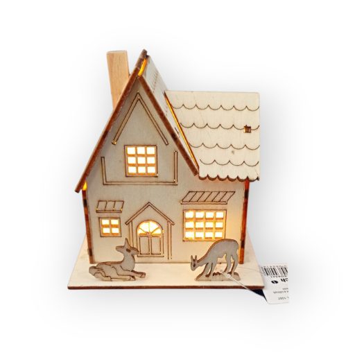 Karácsonyi házikó LED-es