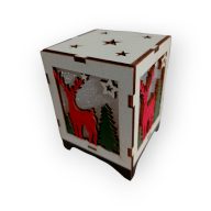 Elemes Karácsonyi Doboz Fehér E6552