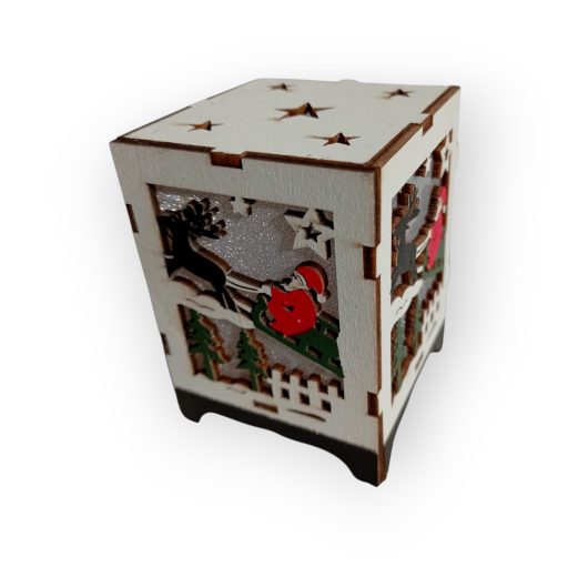 Elemes Karácsonyi Doboz Fehér E6552