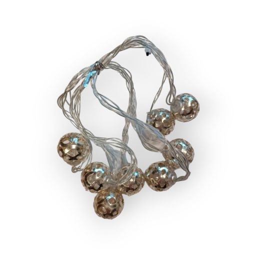 Arany gömb égősor