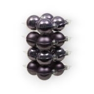 Fagyos lila üveg gömb 5,7cm