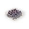 Fagyos lila befűzős üveg gömb 2cm