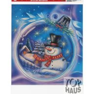 Ablak matrica Téli táj 20x33cm