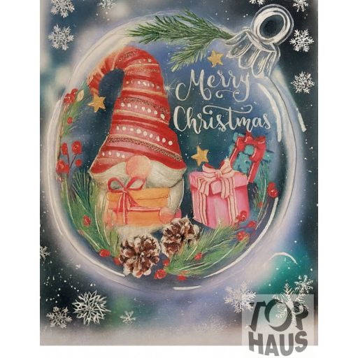 Ablak matrica Téli táj 20x33cm