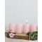 Adventi gyertya 4db-os Rózsaszín