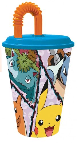 Pokémon Szívószálas pohár 430 ml