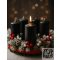 Adventi gyertya 4db-os Fekete
