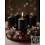 Adventi gyertya 4db-os Fekete