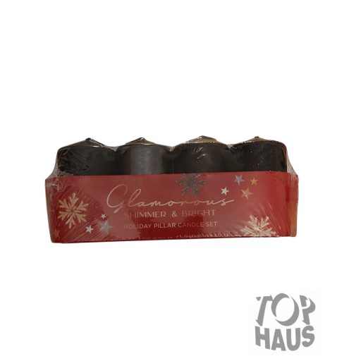 Adventi gyertya 4db-os Fekete