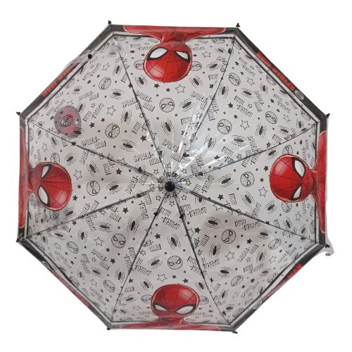 081419 Pókember félautomata átlátszó esernyő