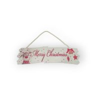 Karácsonyi ajtótábla felírattal