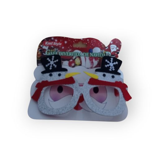 Karácsonyi Party Szemüveg Hóember Mintával