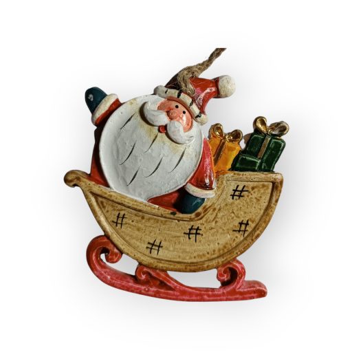 Kerámia figurák szánkón