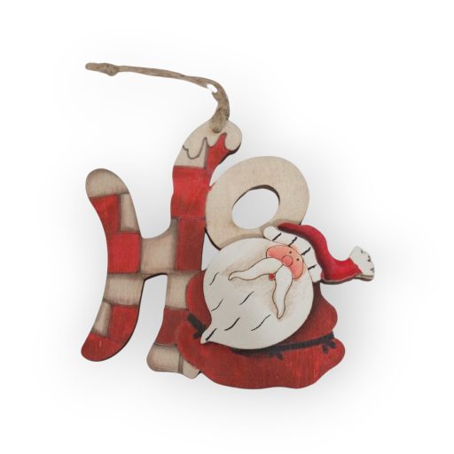 Karácsonyfa dísz hóember+ télapó