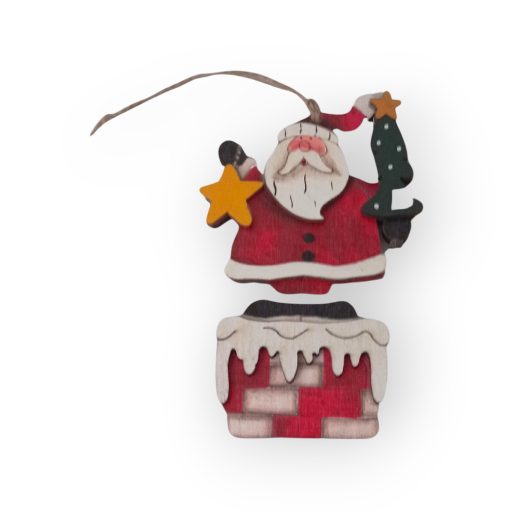 Karácsonyfa dísz hóember+ télapó
