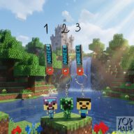 Minecraft kulcstartó