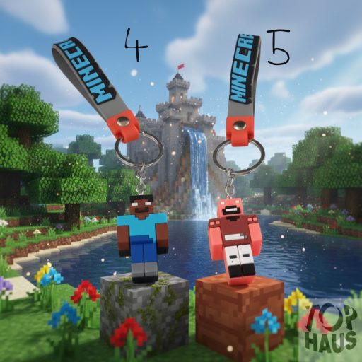 Minecraft kulcstartó