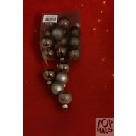 Gömb Üveg 3Cm Grafit Szürke Fényes-Matt S/18