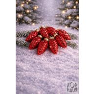 Toboz üveg dísz 030455