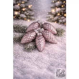 Toboz Üveg 6Cm Lila Akác Fényes-Matt S/12