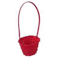 Bambusz kosár piros