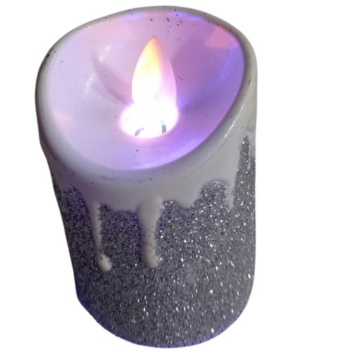 Gyertya LEDes arany/ezüst 