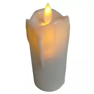 Karácsonyi LEDes gyertya fehér/vaj színű 11cm