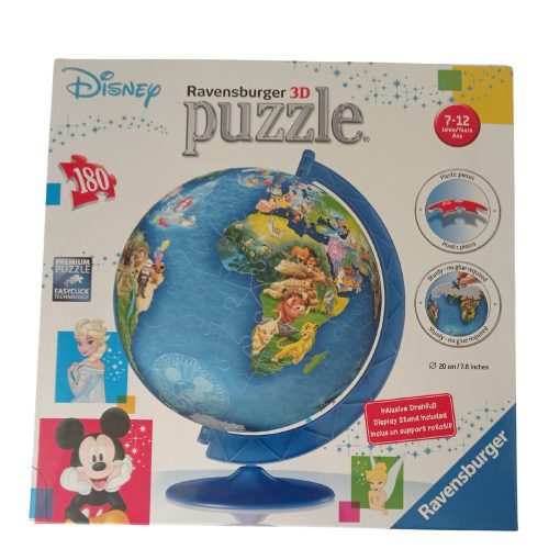 3D Gömb puzzle Disney Földgömb 180db