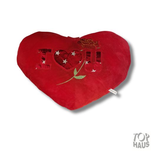 Plüss párna szívalakú