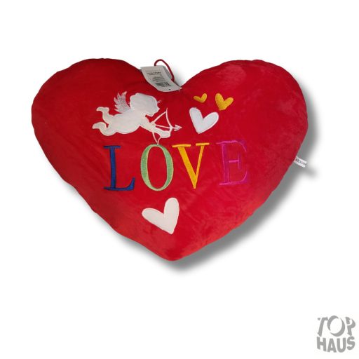 Plüss párna szívalakú