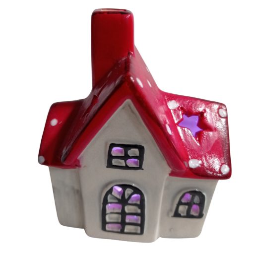 Házikó led világítással 12x9cm