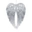 Angyalszárny Glitteres Műanyag 14,5X11X2 Cm Ezüst 