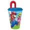 Super Mario Szívószálas pohár 430 ml.