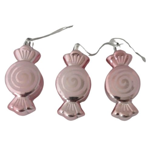 Szaloncukor akasztós 8cm/ 3 db lj2019005