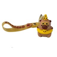 Capybara úszóöves kulcstartó