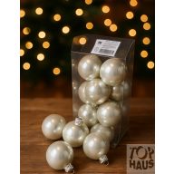 Gyöngyházfényű üveg gömb 4cm 055068